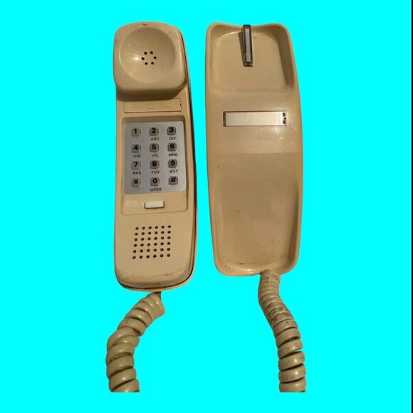 Vintage Retro Yellow Pac Tel Princess Push Button Phone Working - Picture 5 of 10